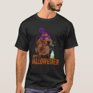 Camiseta Feliz Halloweiner Feliz Cachorro das Bruxas Frio L