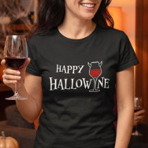 Feliz Hallowine - Trocadilho de Halloween