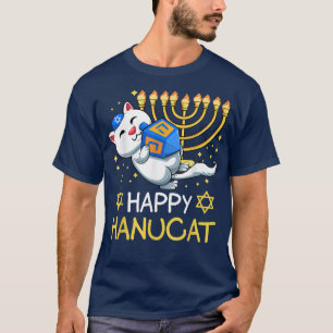 Camiseta Feliz Hanucat Ugly Hanukkah judeu Chanukka Cute C
