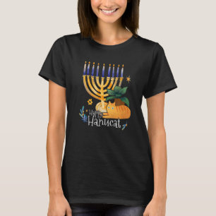 Camiseta Feliz Hanucat Watercolor Cat Hanukkah Cat