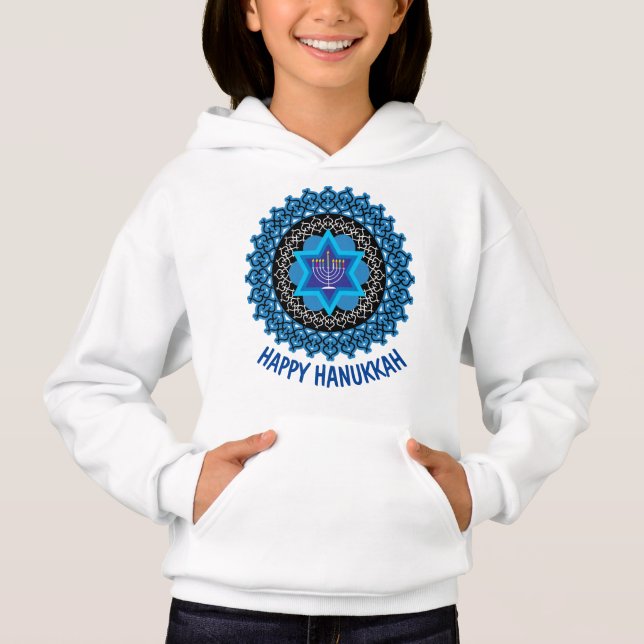 Camiseta Feliz Hanukkah 3 - bela design (Frente)