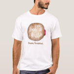 Camiseta Feliz Hanukkah Chanukah Jelly Rosquinha Doughnut T<br><div class="desc">Apresenta uma ilustração original de uma rosquinha de gelatina tocada com açúcar em pó. Perfeito para Hanukkah!</div>