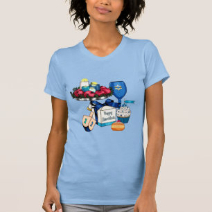 Camiseta Feliz Hanukkah - Dreidel - Estrela de David
