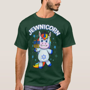Camiseta Feliz Hanukkah Engraçado Unicórnio Judeu Judeu Jew