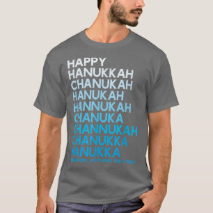 Camiseta Feliz Hanukkah Feriado Judeu Chanukah Menorah Dre