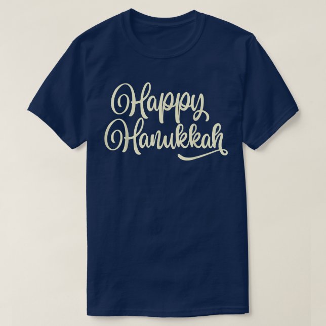 Camiseta Feliz Hanukkah Holiday Chag Sameach (Frente do Design)