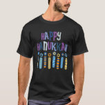 Camiseta Feliz Hanukkah judeu Chanukah Menorah 9 velas J<br><div class="desc">Feliz Hanukkah judeu Chanukah Menorah 9 velas judias</div>