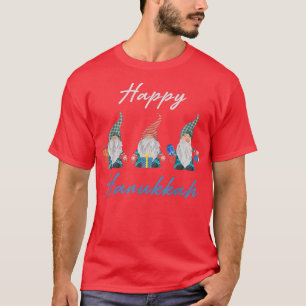 Camiseta Feliz Hanukkah judeu Gnomo Encantado Gnomos Cute T