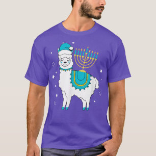 Camiseta Feliz Hanukkah Menorah Judeu Luz Chanukah