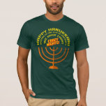 Camiseta Feliz Hanukkah Oito Noites Loucas Divertido<br><div class="desc">Celebre Chanucá com orgulho e humor enquanto se reúne com toda a família. Este design gráfico do festival faz um presente perfeito para os feriados. Seja para seu vizinho,  família,  marido,  tio ou namorado</div>
