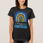 Camiseta Feliz Hanukkah Rainbow Chanukah Menorah Matando F<br><div class="desc">Feliz Hanukkah Rainbow Chanukah Menorah Matando Família 4</div>