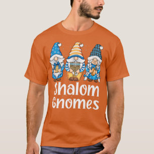 Camiseta Feliz Hanukkah Shalom Gnomos Hanukkah Holid Judeu