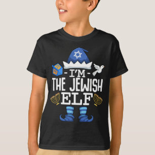 Camiseta Feliz Hanukkah. Sou o Feliz Elfo Judeu.