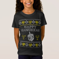 Feliz Hanukkah Ugly Sweater Cristo Judeu Chanukah