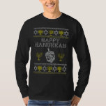 Camiseta Feliz Hanukkah Ugly Sweater Cristo Judeu Chanukah<br><div class="desc">Feliz Hanukkah Ugly Sweater Chanukah presentes de Natal judaicos</div>