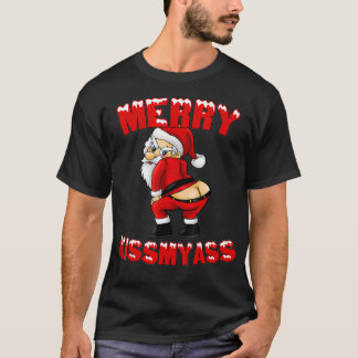 Camiseta Feliz Hilariante Papais noeis de Natal Kissmyass