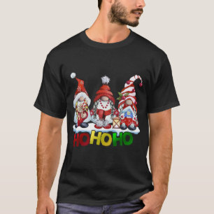 Camiseta Feliz Ho-Ho Gnomos Feliz de Natal