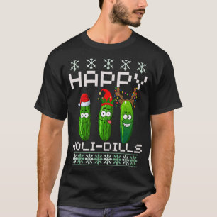 Camiseta Feliz Holi cava picles feios de natal que adoro es