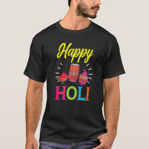 Camiseta Feliz Holi Hinduísmo Hindu Festival Holi Budista P