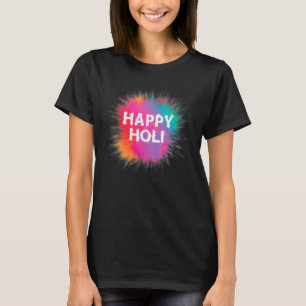 Camiseta Feliz Holi Tee Men Crianças Colores India Hindu S