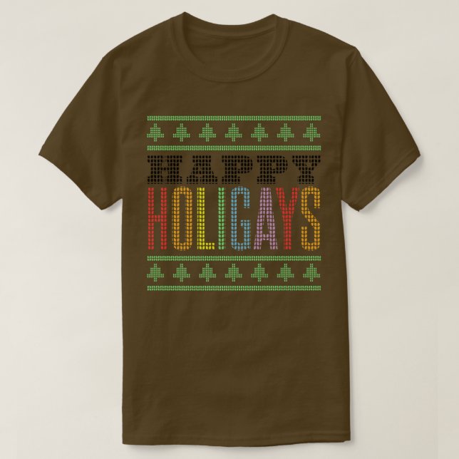 Camiseta Feliz Holigays LGBT Gay Natal (Frente do Design)