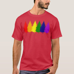 Camiseta Feliz Holigays Rainbow Xmas Tree Xmas Gift Holiday