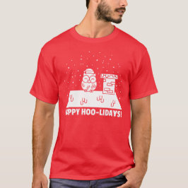 Camiseta Feliz Hoo-lidays