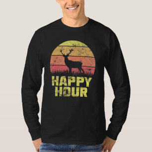 Camiseta Feliz Hour Deer Sunset Hunting 1