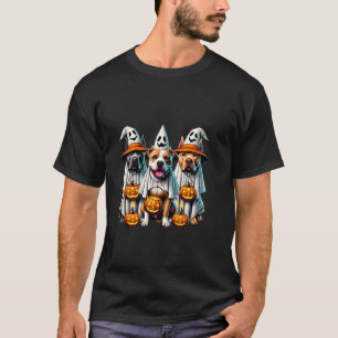 Camiseta Feliz Howl entre Halloween Pitbull Dog Pumpkin Gh
