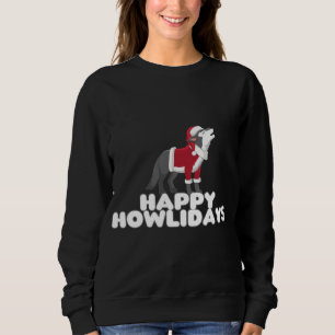 Camiseta Feliz Howlidays - Cachorro de Lobo Feliz de Natal