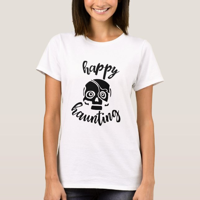 Camiseta Feliz Hunl Para O Dia Das Bruxas (Frente)