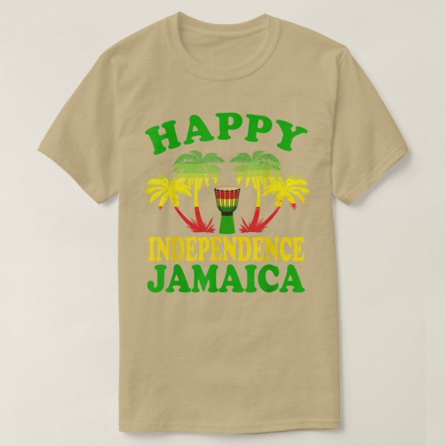 Camiseta Feliz Independência Jamaica 2022 Celebração jamaic (Frente do Design)