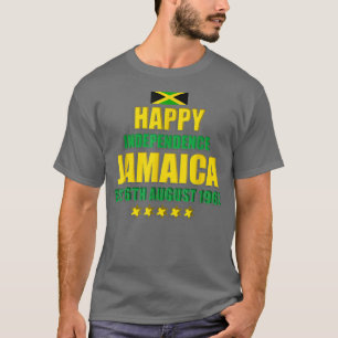 Camiseta Feliz Independência Jamaica, 6 de agosto de 1962,