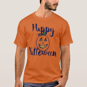 Camiseta Feliz Jack de Halloween para lanterna