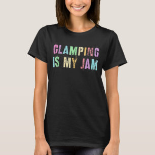 Camiseta Feliz JOGO É A MINHA Equipe de acampamento Glamper