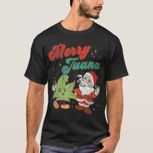 Camiseta Feliz Juana Natal Papais noeis Engraçados Fumando
