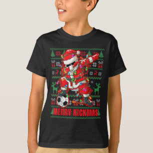 Camiseta Feliz Kickmas Natal Futebol Ball Ugly Youth Swe