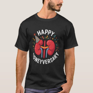 Camiseta Feliz Kidneyversary Engraçado Receptor de Transpla