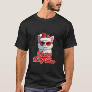 Camiseta Feliz Kittymas Cat Papai Noel Kitten Amantes Chris