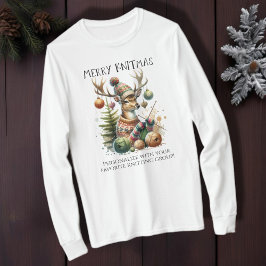 Camiseta Feliz Knittmas de Natal
