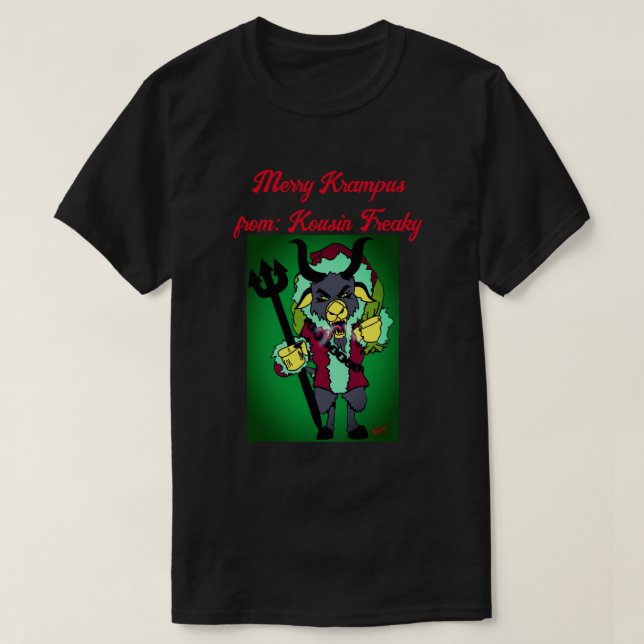 Camiseta Feliz Krampus (Frente do Design)