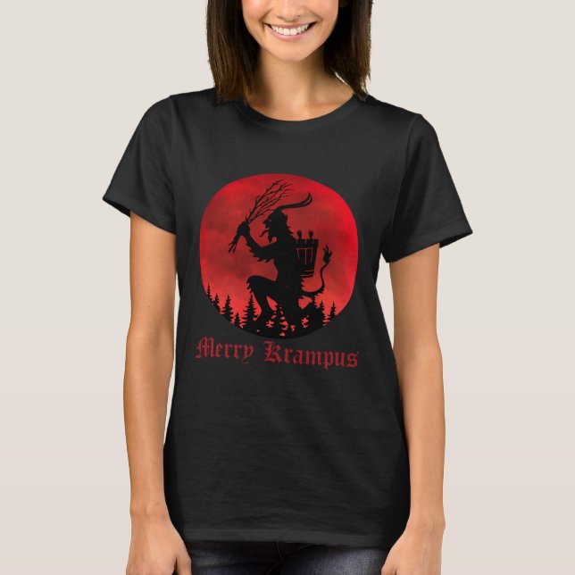 Camiseta Feliz Krampus Natal Xmas Horror Feio Sweater E (Frente)