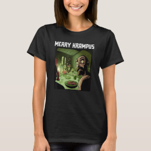Camiseta Feliz Krampus Natal Xmas Horror Feio Sweater E
