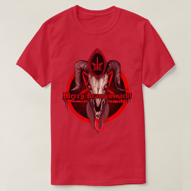 Camiseta Feliz Krampusnacht (Frente do Design)