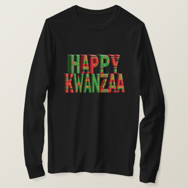 Camiseta Feliz Kwanzaa (Frente do Design)