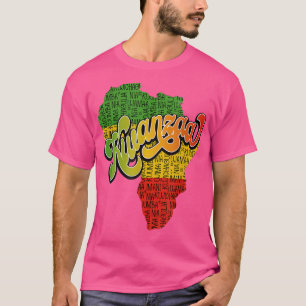 Camiseta Feliz Kwanzaa 7 Princípios do Kwanzaa Africa Harve