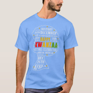 Camiseta Feliz Kwanzaa África negra africana americana