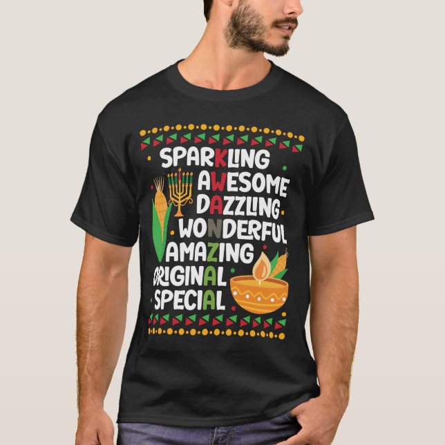 Camiseta Feliz Kwanzaa, Africano (Frente)