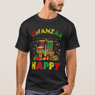 Camiseta Feliz Kwanzaa Sete Princípios Das Mulheres Kwanzaa