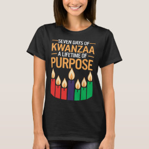 Camiseta Feliz Kwanzaa vela Africa Holiday African American